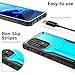 ExoGuard for Samsung Galaxy A53 Case, Rubber Shockproof Full-Body Cover Case with Screen Protector for Samsung A53 5G Phone, Built-in Kickstand (Blue)