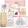 Birthday Gifts for Women Unique Happy Birthday Gifts Ideas for Her Pink Friendship Gift Box for Woman Present Baskets for Mom Gift Set for Daughter Sister Bestie Girlfriend Coworker Aunt Friend Female