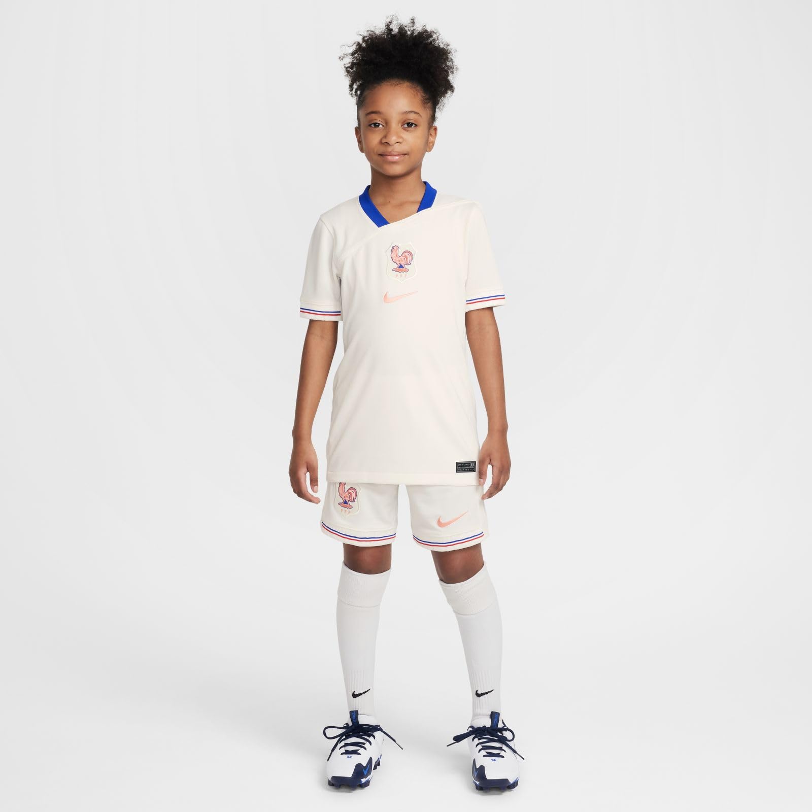 Nike FFF 2025 Stadium Extérieur (Équipe Féminine) Maillot de Foot Replica Nike Dri-fit pour Ado Réplique du Maillot de Football Mixte Enfant