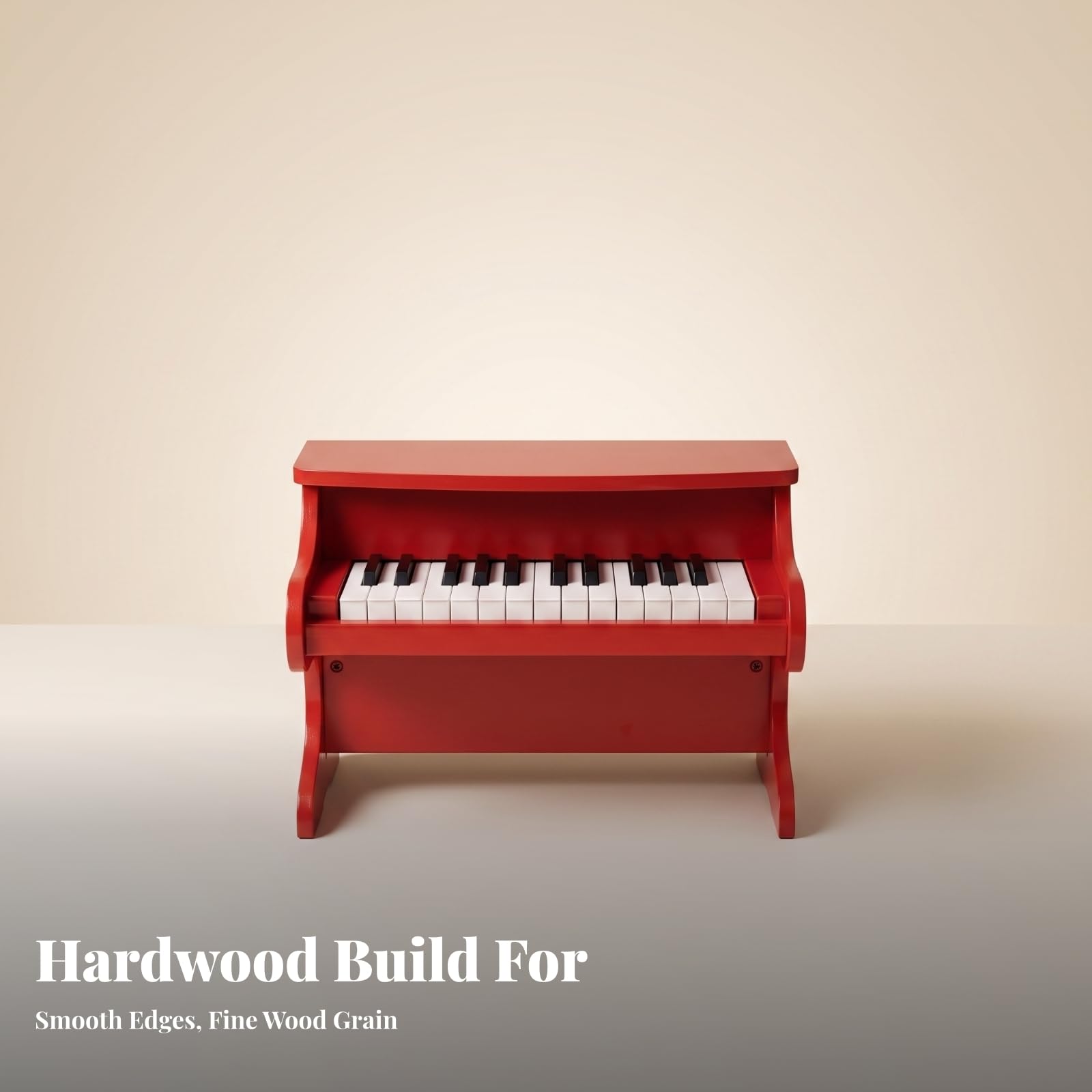 Piano J en Bois Compact | Piano Droit Miniature, pr Crèche, Pits, Noir