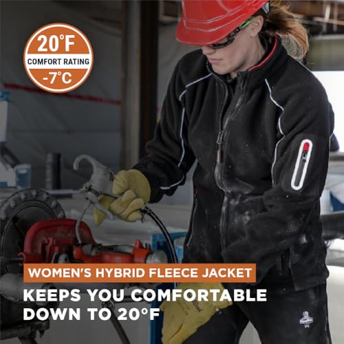 RefrigiWear Women’s Hybrid Water-Repellent Fleece Zip-Up Jacket, 20°F (-7°C) Comfort Rating2