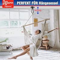 ALECPEA Deckenhaken 400kg Edelstahl - Boxsack Halterung Schwarz – Ansicht 7