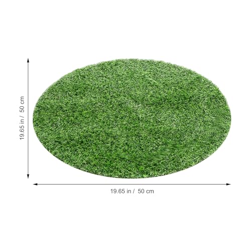 Tapis rond en gazon synthétique 50 cm PLAFOPE pour table