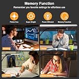 Woputne LED Desk Lamp for Home Office – Desk Lamp with Clamp, Eye-Caring Architect Desk Light, 24W 5 Colour Adjustable Lighting, Flexible Neck Design for Study, Work, Craft, and Drawing - Image 6