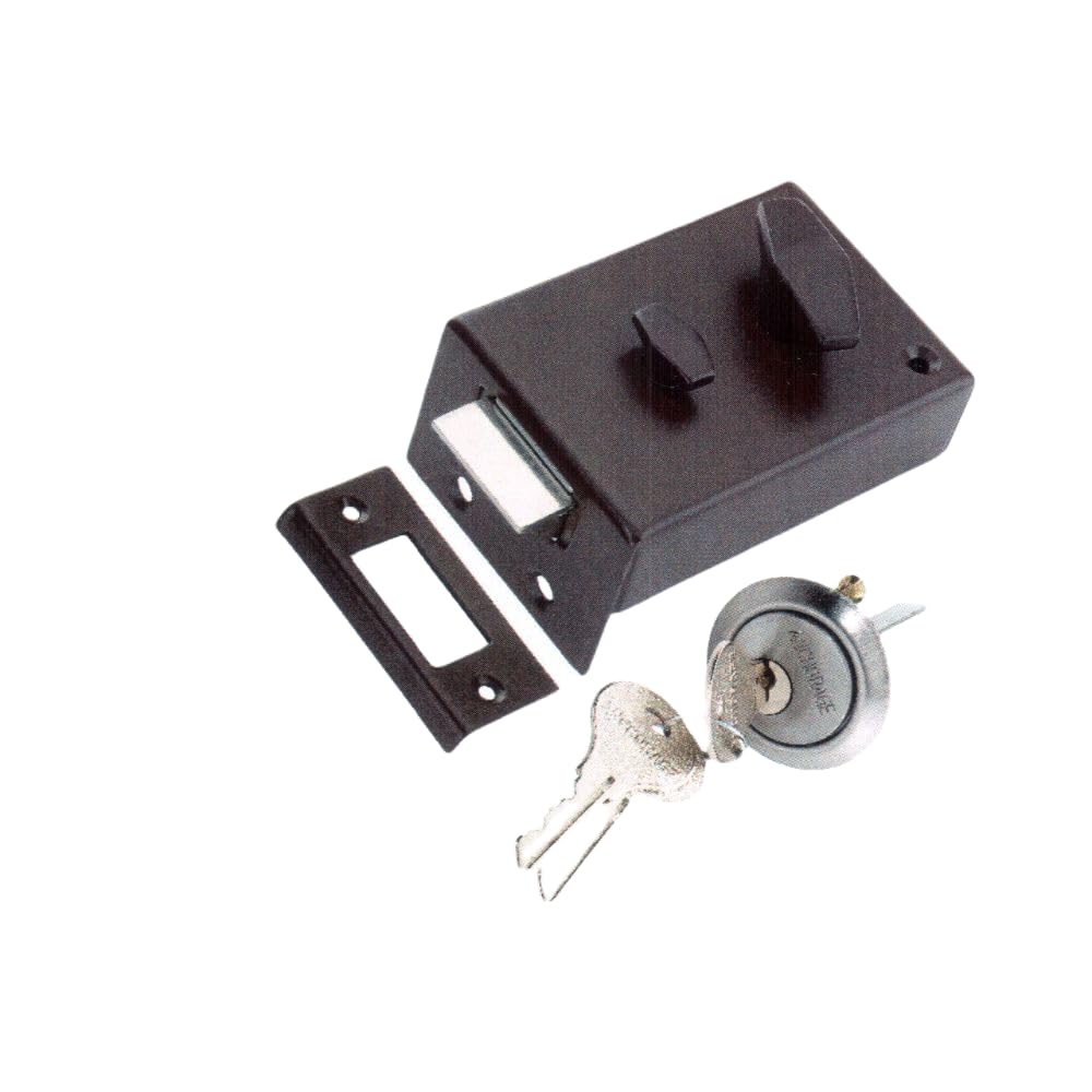 ANCHORAGE Iron Night Latch Lock with 2 Keys