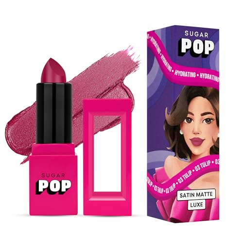 SUGAR POP Satin Matte Luxe | Castor Oil, Vitamin E & Hyaluronic Acid | Full coverage – 03 Tulip