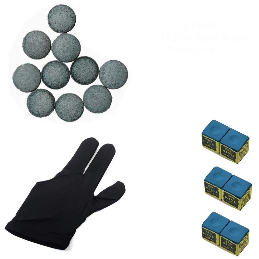 Laxmi Ganesh Billiard Combo of Billiard Pool Snooker Glove, 6 Pcs Chalk and 10 Pcs Cue Tip (9mm) (B08VDJZ8WC) Amazon Price History, Amazon Price Tracker