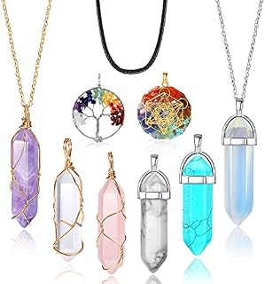 MJARTORIA Moon Pentagram Necklace Multi layer Necklace Gothic Charm Pendant Alloy Necklace Set for Women Girl Valentine's Day Mothers Day Gifts
