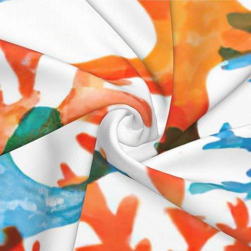 Housse de coussin imprimé corail et étoile de mer pour canapé
