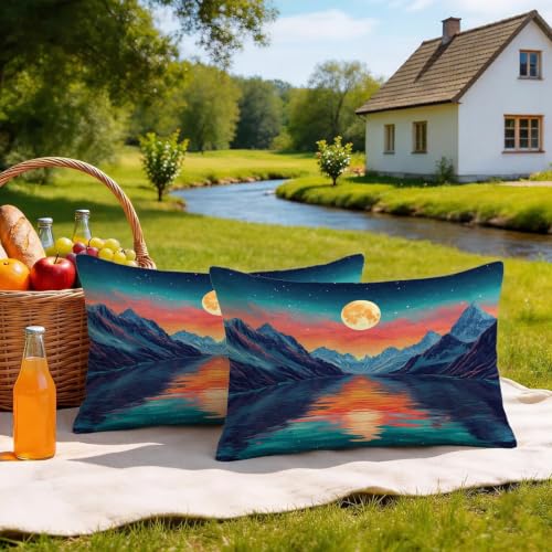 Taie oreiller lune en lin imperméable 50x90 protégeant de l'humidité