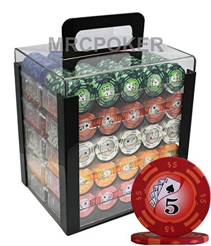 MRC 1000pcs Yin Yang Poker Chips Set with Acrylic Case Custom Build