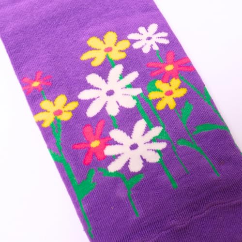 Image of THELA GAADI 100% Combed Cotton Funky Printed Socks for Girls & Women, Cute & Quirky Low Cut Ankle Length Socks, Odour Free, Breathable, Free Size, Pack of 2 Pairs
