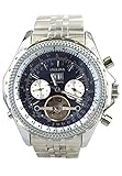 orkina Durchsichtiges Zifferblatt ORKINA kc082-s-silver/Blue Herren Armbanduhr Farbe Silber