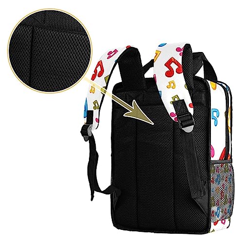 Sac à dos notes de musique pour garçon multicolore 35cm réglable - 4