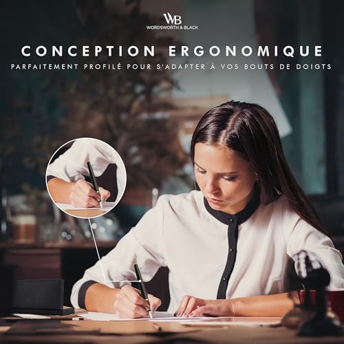 Wordsworth & Black Coffret stylo-plume de luxe, plume moyenne, vert – vue 7