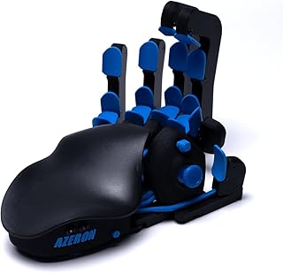 AZERON Classic Gaming keypad - Programmable Gaming Keyboard for PC & Console Gaming - Customized, 3D Printed Analog Thumbstick keypad with 26 Buttons - for Righties (Blue)