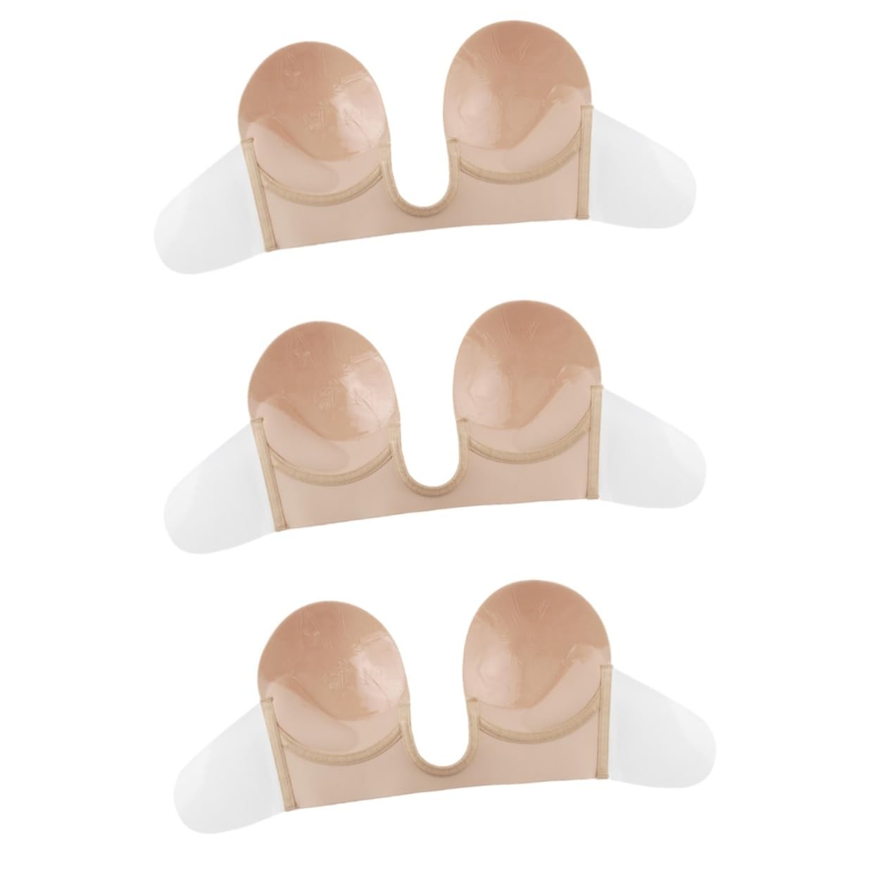 SHERCHPRY 3 Piezas cubiertas adhesivas push up bra sujetadores sin tirantes backless bra La Sujetador sin tirantes sujetador push-up invisible lencería cubre empanadas reutilizables