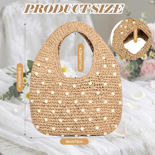 Bolso tejido de verano para mujer Thinkday miniatura 4
