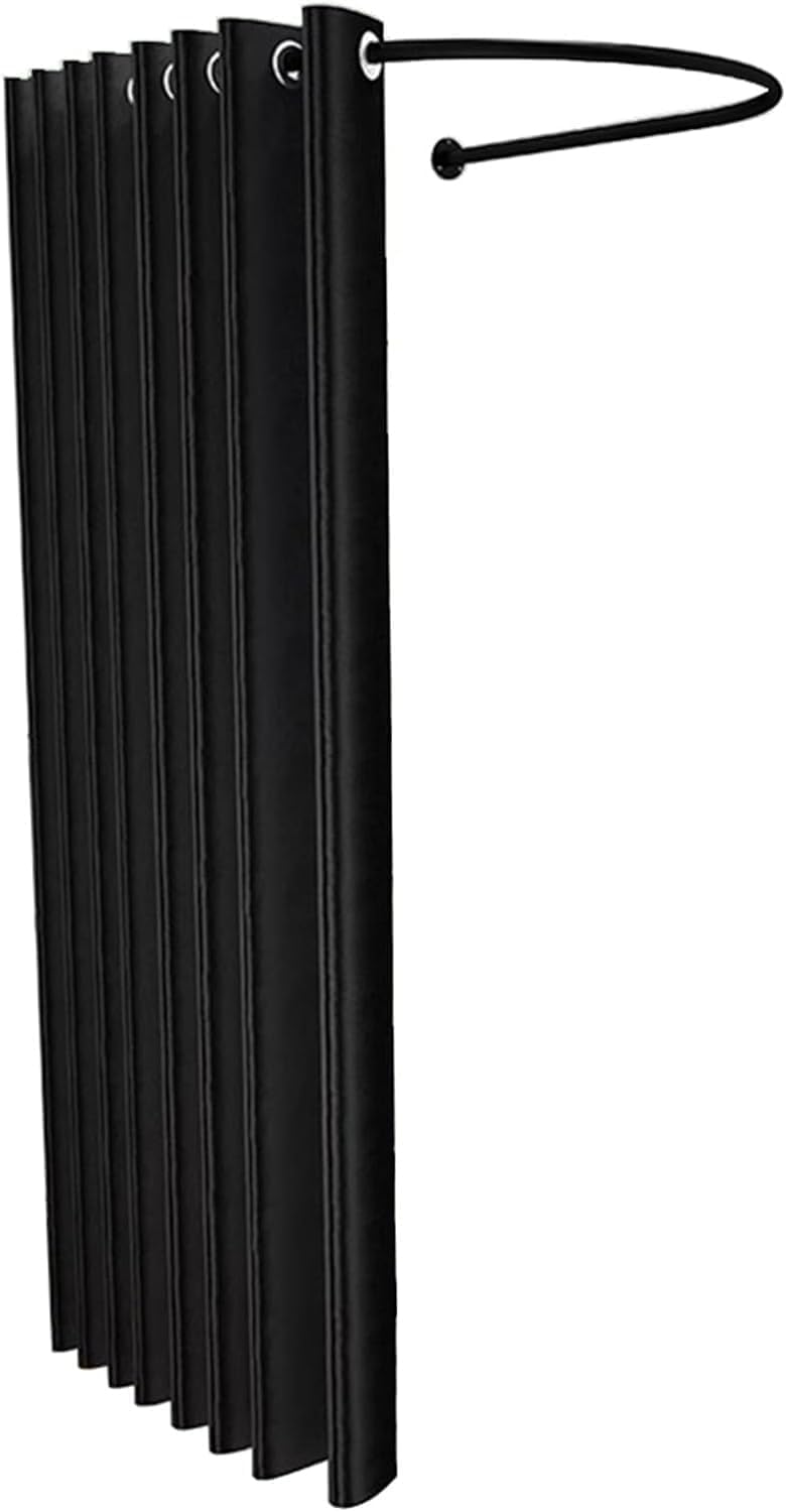 Verdunkelungsstoff-Trennwände zur Wandmontage, 85,1 x 80 cm, perfekt für Bars, Partys, Strände, Pools, Einkaufszentren, Slish Privacy Soluts (schwarz)