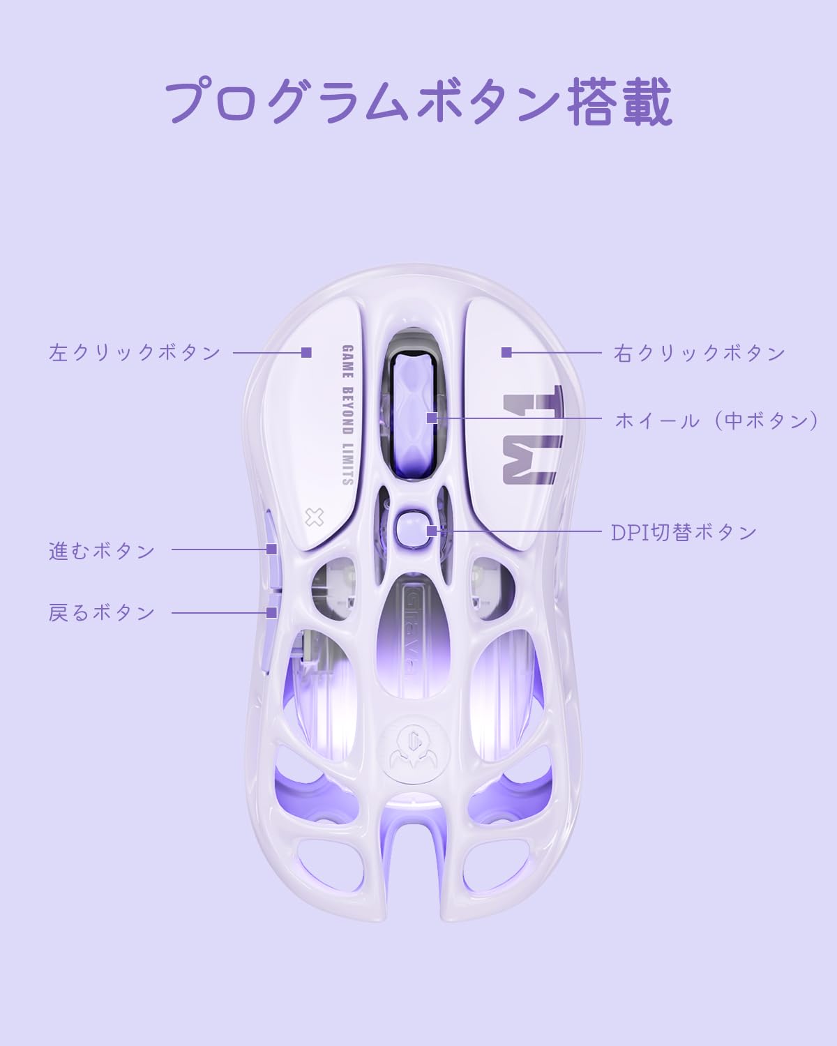 Amazon | GravaStar MERCURY M1 PRO ワイヤレス ゲーミングマウス