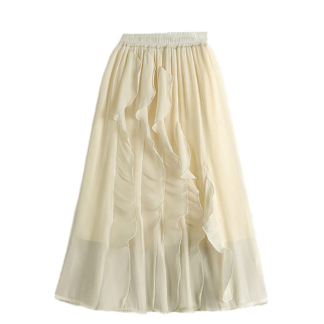 Jupe en tulle confortable taille haute élastique anti-compression - 7