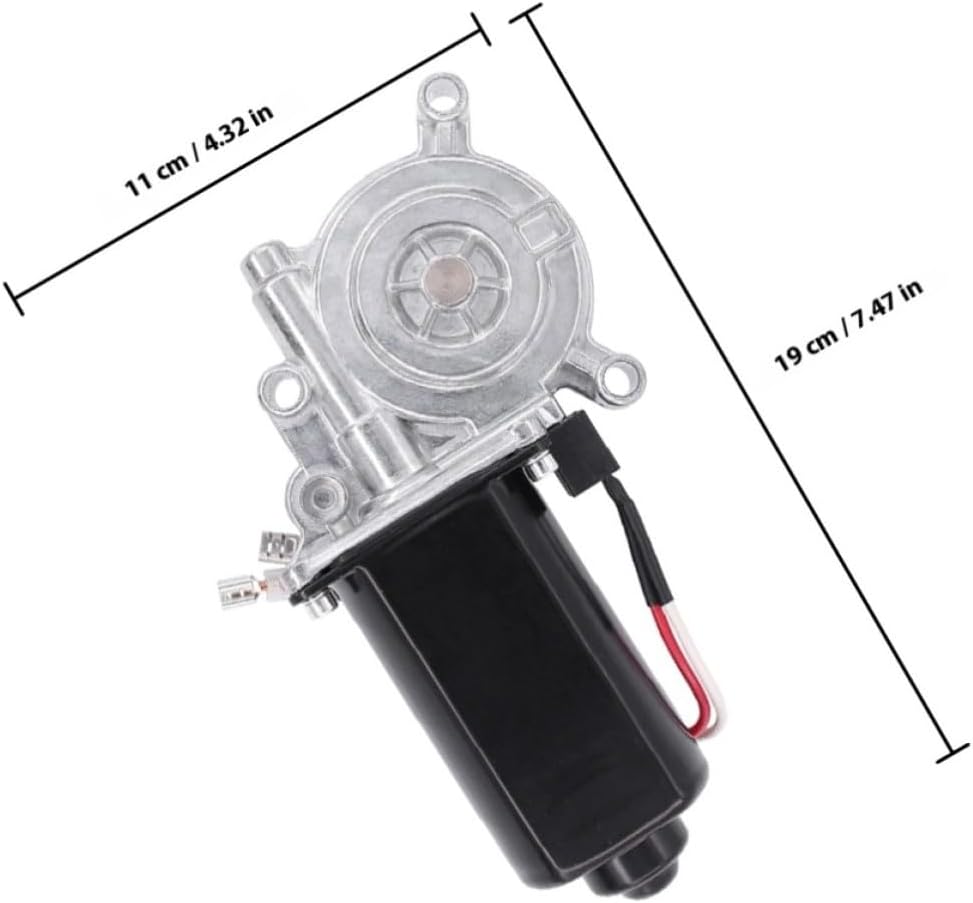 SHINEOFI Universal Rv Power Awning Motor Replacement with Connector, Versatile and Efficient Power Motor Part Made of Iron and Plastic for Outdoor Rv Awning Repair