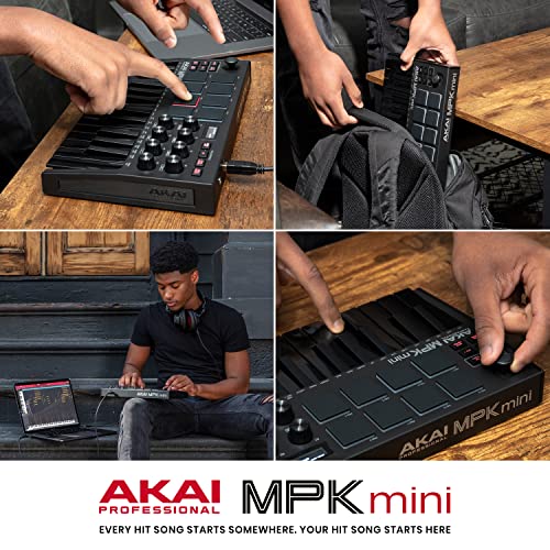 Akai Professional MPK Mini MK3 25 Key USB MIDI Keyboard Controller With 8 Backlit Drum Pads, 8 Knobs, Music Production Software and Native Instruments Sound Package (NKS Integration), Black by Akai Professional - Image 8