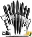 Produktbild Messerset Scharfe Küchenmesser Set - Kochmesser Set Edelstahl Messer Set (17 tlg messerset - Schwarz)