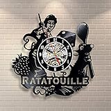 Vinyl Wall Clock Compatible with Ratatouille Vinyl Record Ratatouille Movie Vinyl Ratatouille Unique...