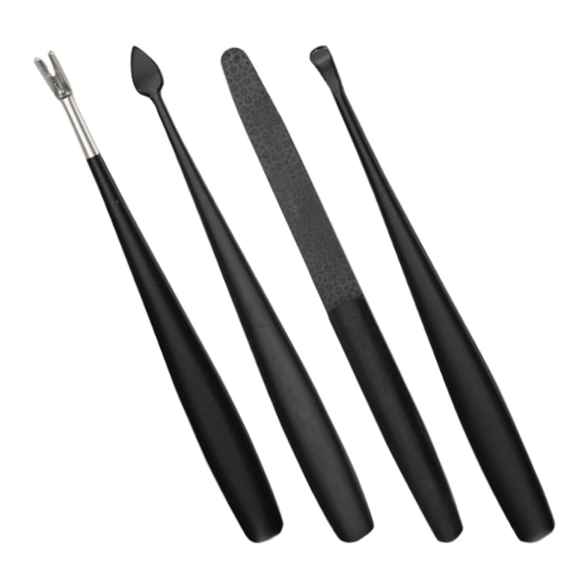 Gadpiparty Stainless Steel Manicure Tools Set with Cuticle Trimmer and Nail File, Safe and Effective 4pcs Nail Art Kit for Home Use, Compact and Lightweight Design