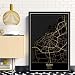 Cuadro Impresiones En Lienzo,Malmo Sweden Black Gold World City Map Imágenes Impresas...