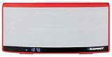 Lieferumfang:speaker Blaupunkt BT10RD Tragbar Bluetooth Lausprecher Sprecher mit NFC, Radio, MP3-Player Micro SD (32GB), Akku 1300mAh, Powerbank LCD-Display