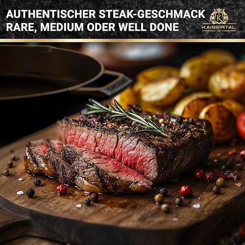 Gusseisenpfanne 30 cm von KAISERTAL für Induktion und Grill