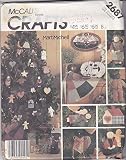McCall's 2687 Crafts Sewing Pattern Folk Christmas Stocking Ornaments Apron Tree Skirt