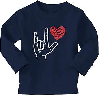 Love Sign Language with Heart - Infant/Toddler Cotton Jersey T-Shirt