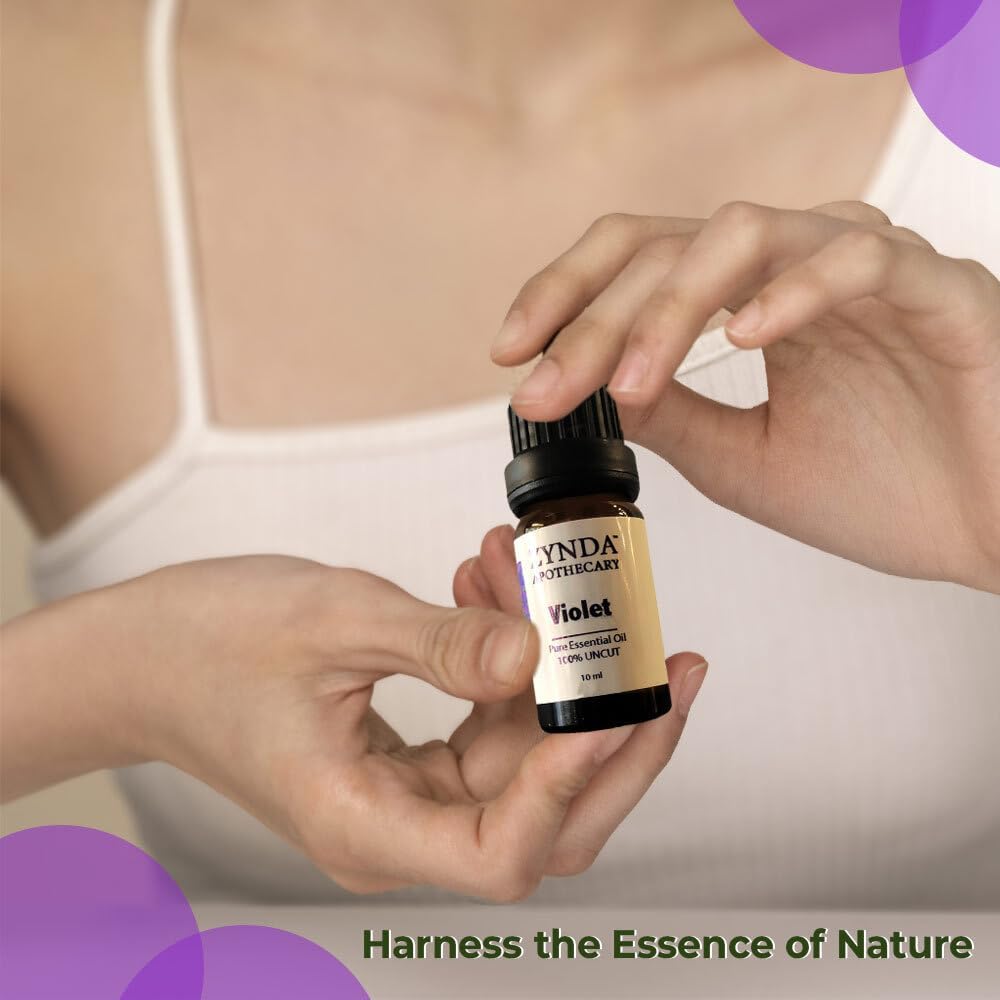 Violet Essential Oil Pure and Natural, 100% Uncut Pure Essential Oil - 10ml
