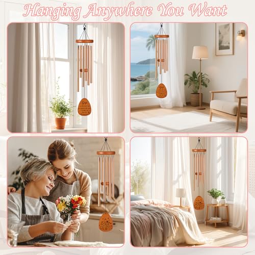 Gigi Wind Chimes for Outside, Gifts for Gigi Windchimes Outdoors for Patio Porch Garden Yard Hanging, Mothers Day Birthday Gifts for Gigi Grandma from Grandkids