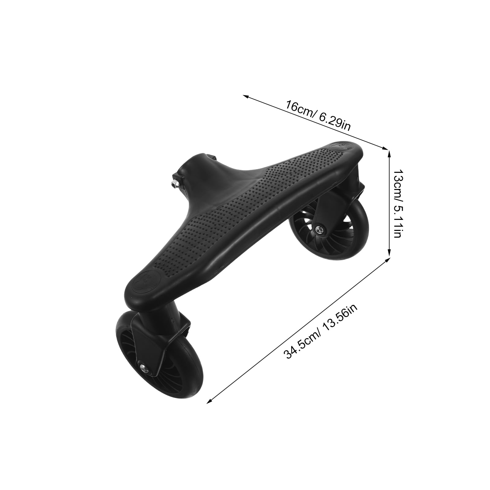 Roues de Rechange pour Poussette 1 Paire Pneus en Polyuréthane Pu Solide Freins Intégrés Silencieux Compatibles Poussettes et Trotteurs Accessoires pour Usage Intérieur