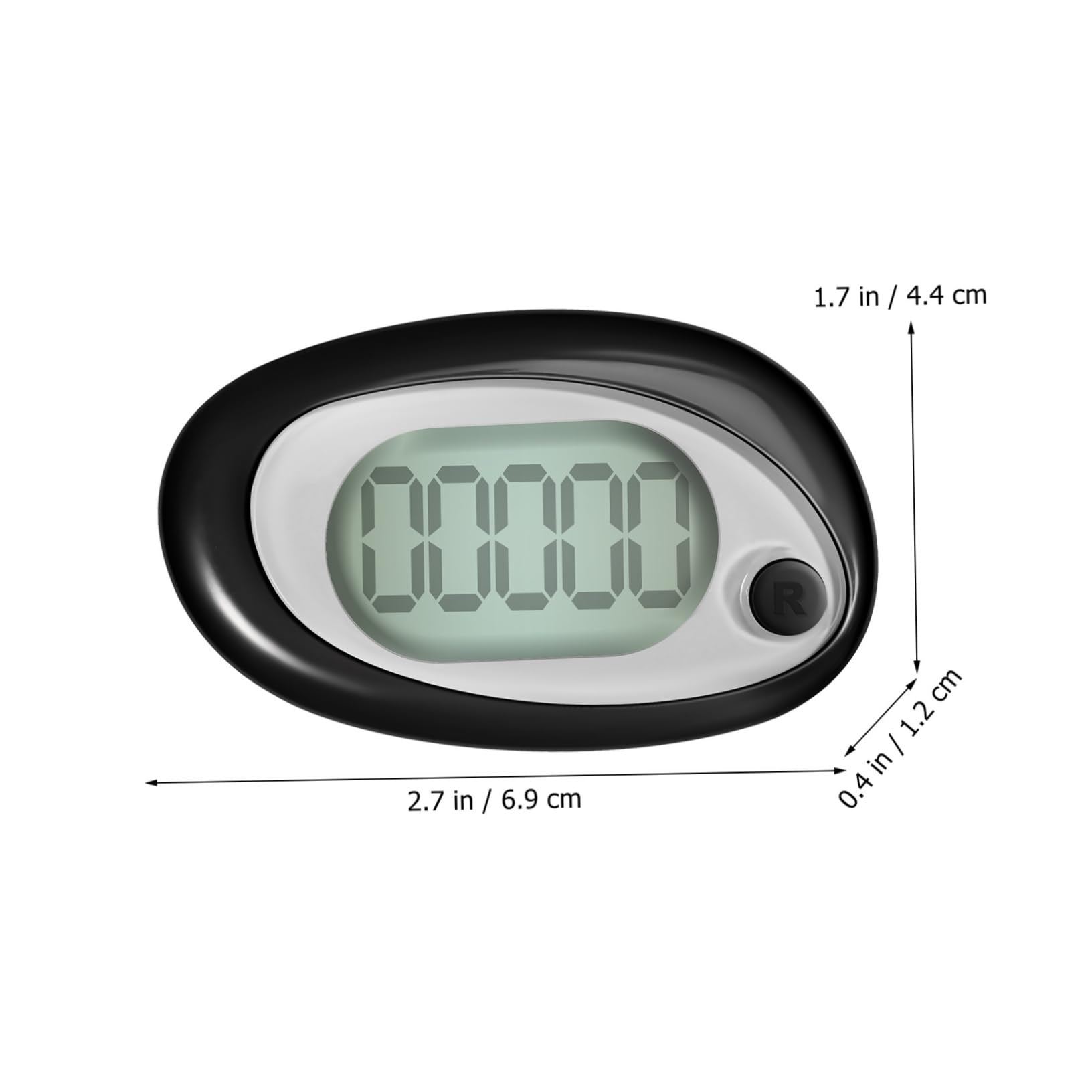 BESPORTBLE Schrittzähler Zum Gehen Großer Bildschirm Schrittzähler Wanderzähler Tragbarer Taschen Lauf Präziser Outdoor