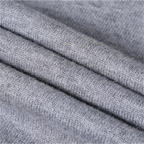 Mens Solid Color High Neck Pullover Sweater Casual Regular Fit Long Sleeve Knitwear Jumpers Tops4