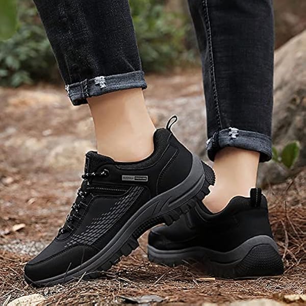 hongrenamz Vandringsskor herr vattentäta låga utomhus lätta halkfria vandringsskor