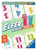 Ravensburger - 20947 Elfer ¡Fuera! Junior: Juego de Cartas para 2 a 6 Jugadores, Juego a Partir de 5 años para niños y Adultos, Rango de números del 1 al 20, ¡Regalos de cumpleaños