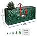 ZOBER Large Christmas Tree Storage Bag - Fits Up to 9 ft Tall Holiday Artificial Disassembled Trees with Durable Reinforced Handles & Dual Zipper - Waterproof Material Protects from Dust (Green)
