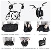 SUNTTELF Sacoche de vélo pliable pour vélo de 14 à 20 pouces - Sac de transport pour vélo Brompton - Sac de transport pour voiture, train, Air Travel, Noir , 20 Zoll, valise #3