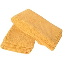 Shaxon SHX-DT-2-B Yellow 20" x 20" Microfiber Detail Towel