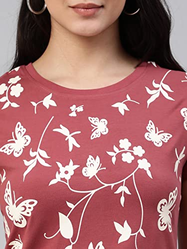 Image of Lyra Women's Cotton Regular Fit T-Shirt