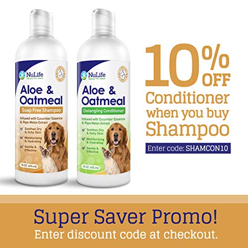 Oatmeal Dog Shampoo With Soothing Aloe Vera, Sensitive Skin Dog Shampoo For All Pets, With Tropical Fresh Pina Colada Scent, Hypoallergenic Formula Provides Relief From Allergies & Dry Itchy Skin #TOP4