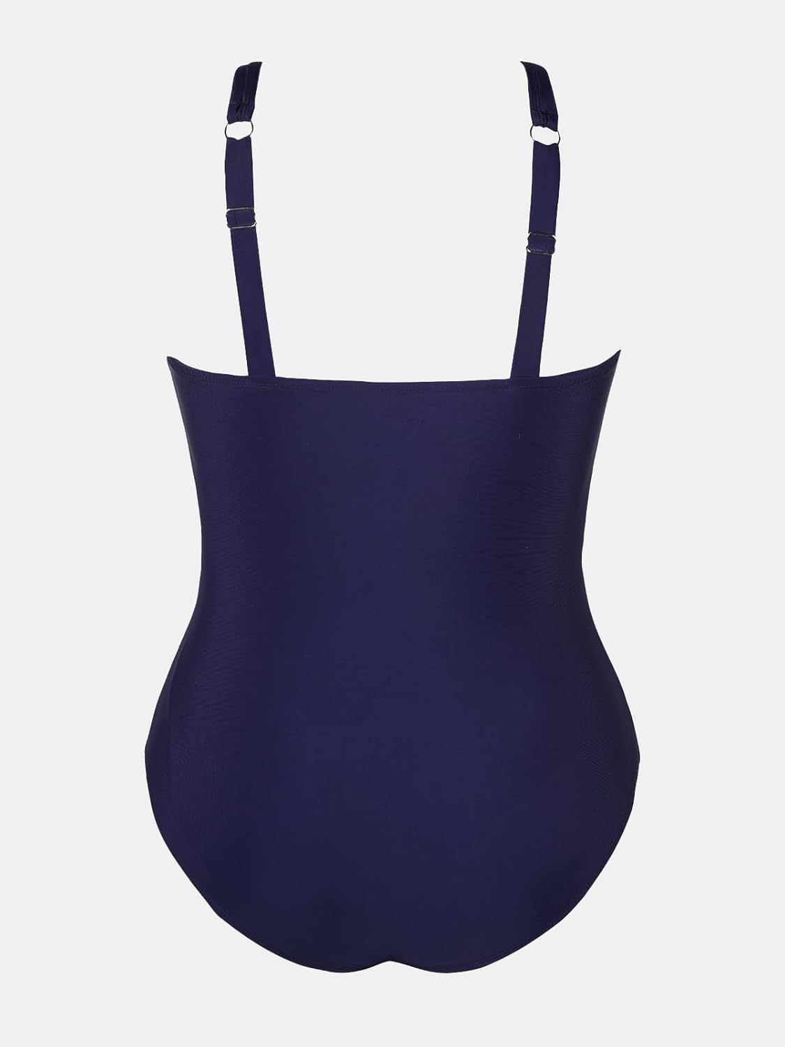 CUPSHE Plus Size One Piece Swimsuit for Women Mesh High Crew Neck Bathing Suit Curvy Tummy Control Ruched Swimwear