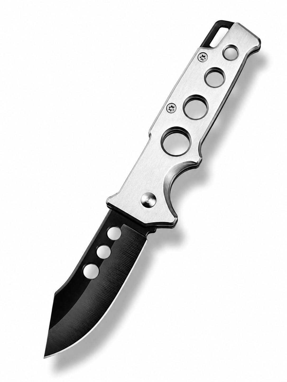 AURALIUM | TitaniumX | EDC Folding KnifeTool | Stainless Steel Blade (Black Coated) | For Hiking & Tracking, Kitchen use-image-49