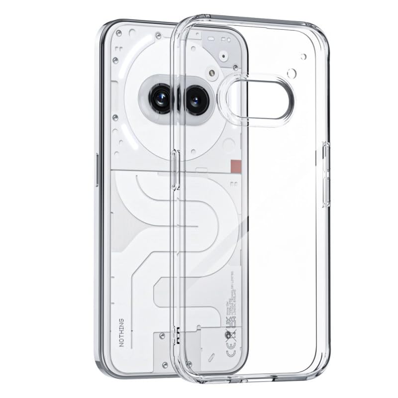 Oprimio Kristallklar Hülle für Nothing Phone 2a / 2a Plus [Silikon Hülle] [%100 Durchsichtig] [Deutsche Material] [Ultra Dünn] Klar Handyhülle für Nothing Phone 2a und 2a Plus